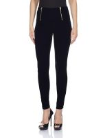 Miss Chase Women's Dark Grey Solid Slim Fit High Waist Jeggings with Zipper- Amazon