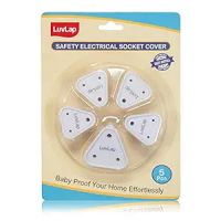 LuvLap Baby Safety Electrical Socket Plug Cover Guards, 5Pcs- Amazon