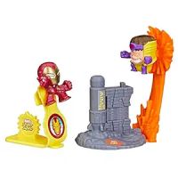 Marvel Stunt Squad Iron Man Vs. M.O.D.O.K. Playset, 1.5-Inch Super Hero Action Figures, Toys- Amazon