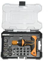 ACHRO Chrome Steel Professional Industrial Grade Screwdriver Set with Box Spanners (Silver, Small) -Pack of 24- Amazon