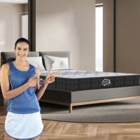 Centuary Mattresses Sleepables Ortho Pocketed Zero Partner Disturbance Plush Quilted 8 inch Double Pocket Spring Mattress  (L x W: 72 inch x 48 inch)- Flipkart