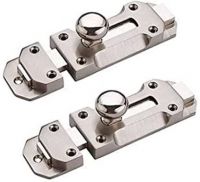 Nishan Zinc Alloy Polished Door levers  (Silver)- Flipkart