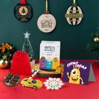 Open Secret Christmas & New Year Gifts for Kids | 8 Item Gift Combo - Kids Card, Chocolate Basket/Potli (Pack of 3), Assorted Story Box (6 Cookies), Kids Toy | Secret Santa Gifts | Gift Box- Amazon