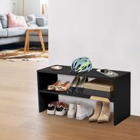 Callas Engineered Wood Premium Shoe Rack/Multipurpose Storage Rack|Shoe Stand For Home|Multi-Purpose Shoe Racks|Home Organizer|Furniture|Home Storage&Organization (Sr-03-Brown|2 Shelves)- Amazon