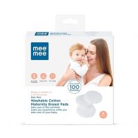 Mee Mee Reusable Maternity Breast Pads | Washable Nursing Bra Pads | Super Absorbent Comfort Fit Breast Pads | Cotton Pads || Leak Proof Coverage (6 Pieces, 100 Washes, Pink)- Amazon