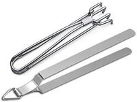 Dynore Stainless Steel Chapati Roti Chimta with Pakkad Utensil Holder, 1 Ounce (DS_1076)- Amazon