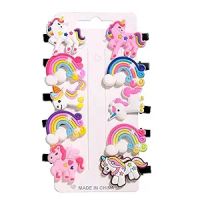 SHOPPING IN HANDS 10 Princess UNICORN RAINBOW Mermaids Hair Clips Set Baby Hairpin For Kids Girls Princess Hair Clips with Alligator Set Baby Hairpin For Kids Girls Toddler Hair Accessories, Rainbow- Amazon