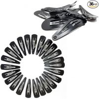 SUSVIJ Trending Premium Glossy Black Metal Tic Tac Hair Clips- Amazon