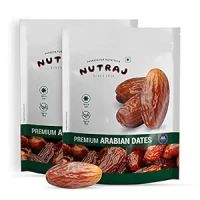 Nutraj Premium Gold Arabian Dates 1kg (500g X 2)| Khajur | Khajoor | No Preservatives | No Added Sugar | Dried Fruits | Rich in Iron, Fibre & Vitamins- Amazon