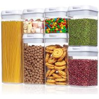TEX-RO Kitchen Containers Set, Air Tight Container For Kitchen Storage Set, Kitchen Accessories Items, kitchen Organizer Items And Storage (White, Set Of 4)- Amazon