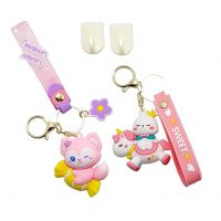 Crackles Cute and Attrarctive Silicone key chain, Ring Party Favor Key-Chains Door Car Key Chain Tags Key-Ring Bag Pendant Birthday Gift (Random Colors) Pack of 2- Amazon