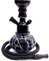 SMOCK STRECH Black W 10 inch Glass, Iron Hookah  (Black)- Flipkart
