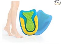 Qenixo® Silicone Gel Heel Pads Cushions,Heel Insoles Spurs,Relieving Plantar Fasciitis Achilles Pain Wedge Achilles Tendon Orthopaedic Protect Pain Tendonitis in Your Shoes Man and Women (UK 8-12, M)- Amazon