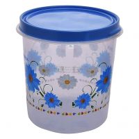 Heart Home Storage Container|Durable Plastic Floral Design BPA Free Food Kitchen Organizer with Lid|Food Utility Jar, 10 LTR (Blue)- Amazon
