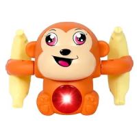 ToyMagic Dancing Monkey|Voice & Touch Sensor with Musical Light & Sound Effect|AAA Battery Operated|Birthday Gift|Spinning & Rolling Doll Tumble Toy- Amazon