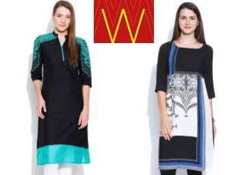 Get Minimum 40% Off On W For Women Kurtas Collection + FREE Shipping