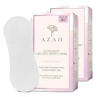 Panty Liners for Women Daily Use by AZAH (Pack of 80) Organic Cotton Pantyliners- Amazon