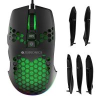 ZEBRONICS Crosshair Premium Gaming RGB Mouse with Up to 7200 DPI, Included Custom Magnetic Side Plates, High Accuracy,Gaming Grade Sensor,Advanced Windows Software,Light Weight Mouse- Amazon