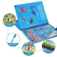 GLUN® Water Magic Book, Magic Doodle Pen, Coloring Doodle Drawing Board Games for Kids, Educational Book- Amazon