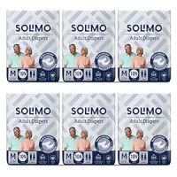 Amazon Brand - Solimo Adult Diapers Tape Style- Medium, Pack of 60- Amazon