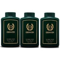 DENVER Hamilton Premium Body Talc - 100GM Each (Pack of 3) | Scented Talcum Powder For Men- Amazon