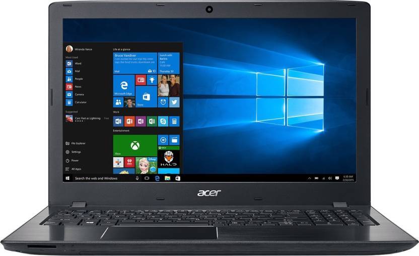 Acer E5-553-T4PT Notebook, NX.GESSI.003, AMD APU A10,4GB RAM- 1TB HDD- 39.62cm(15.6),Windows 10-(Black)