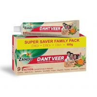 Zandu Dantveer, 500g, India’s 1st Ayurvedic toothpaste with Irimedadi oil | Scientifically proven- Amazon