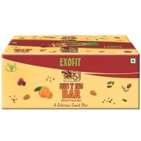 Exofit Fruits 'N' Seeds Bar -35g (Pack of 6 Bars) Ready to Eat Snack Bar - Zero Cholesterol, High Fiber, No Trans Fat, Orange - 210Gm- Amazon
