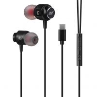 Ant Value IEH 20 Gaming USB Type C Earphones Stereo wired Earbuds with Noise Cancelling Microphone - Compatible with Samsung, Google Pixel 2/XL, Xiaomi, Huawei, Oppo,One plus,Vivo and More – Black- Amazon