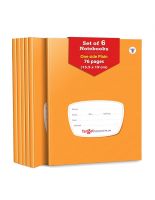 WOODSNIPE Hard Brown Cover Small One Side Ruled & One Side Blank/Unruled Notebooks | 72 Pages |15.5 cm x 19 cm Approx | Pack of 6 Books |GSM 60- Amazon