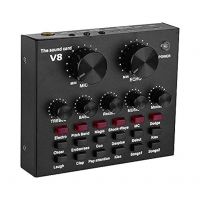 Powerpak V8 Portable Audio Mixer Interface, Bluetooth Multifunctional Live Sound Card- Amazon