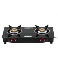 Cello Regal Premium Brass 2 Burner Open Gas Cooktop,Better Heat Distribution,Toughened Glass,Heavy Duty Burners,Isi Certified,Slick Control Knobs,Precise Flame Control,1 Year Manufacturer'S Warranty- Amazon