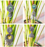 Desi Jhumka Latest 4 Pair Jhumka Combo | Oxidised Earrings | Earrings- Flipkart