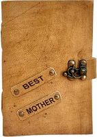 RJKART Di-Kraft Antique A5 Size Personalised Name Handmade Leather Diaries Journal Diary Office Planner Writing Notebook, 200 Pages, Brown- Amazon