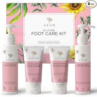 Azah Foot Glow Kit Pedicure Kit for Women for Foot | Foot Scrubber for Dead Skin | Cleanse, Hydrate & Protect | Foot De-Tan Cream | Foot Cream- Amazon