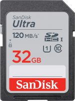 SanDisk Ultra SDHC UHS-I Card 32GB 120MB/s R for DSLR Cameras,- Amazon