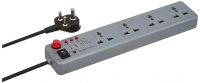 amazon basics Spike Guard with 4 Universal Sockets, 6A, 1.5m ISI Certified cable, Master Switch- Amazon