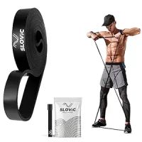 Slovic Black Resistance Bands for Workout for Men and Women (1 Year Warranty) Resistance Band Set & Exercise Band- Amazon