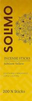 Amazon Brand - Solimo Incense Sticks, Set of 200, Jubilant Yellow- Amazon