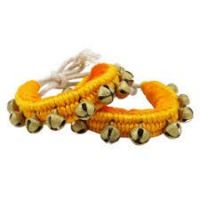 UAPAN Brass Ghungroo Anklets Bells (1 Line Pad, Yellow, Pair) For Women- Amazon
