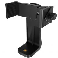 Sounce 360° Degree Cell Phone Holder with Universal 1/4 Screw Adjustable Clamp Phone Tripod Mount Adapter Compatible with Smartphones & All Types of Tripods Monopods Selfie Sticks (Black)- Amazon