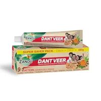 Zandu Dantveer, 400g, India’s 1st Ayurvedic toothpaste with Irimedadi oil | Scientifically proven- Amazon