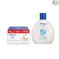 Bumtum Paraben Free Baby Soap (4N x 50 Gram) & Baby Bubble Bath (200 ML) Combo- Amazon