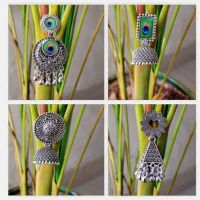 Desi Jhumka Combo of 4 Pair Earrings- Flipkart