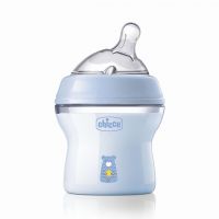 Chicco Natural Feeling 150ml Baby Milk Feeding Bottle with Wide Neck, Anti-Colic for Easy Milk Flow,- Amazon