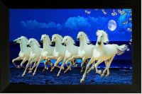 Saf Seven Running Horses Vastu Painting For Home And Office,(Wood,35Cmx 2Cmx 50Cm Framed Painting) SANFA-7973- Amazon