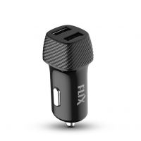 FLiX (Beetel) Newly Launched 2.4A Fast Charging Car Charger, Dual USB Type A connectors, Compatible with All Smartphones, Dashcams, Power Banks & Many More, Supports All Cars 12V Output (24D - Black)- Amazon