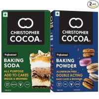 Christopher Cocoa Baking Soda All Purpose 250g, Baking Powder Aluminium Free Double Acting 200g (Bake Cakes, Cookies, Breads, Brownies)- Amazon