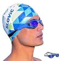 SLOVIC Dark-Blue Swimming Goggles- Amazon