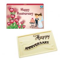 Bogatchi Happy Anniversary Chocolates White Chocolates, 70 Grams- Amazon